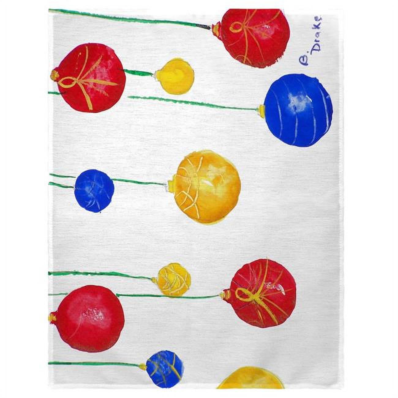 Picture of Betsy Drake PM294 14 x 18 in. Christmas Ornaments Place Mat - Set of 4