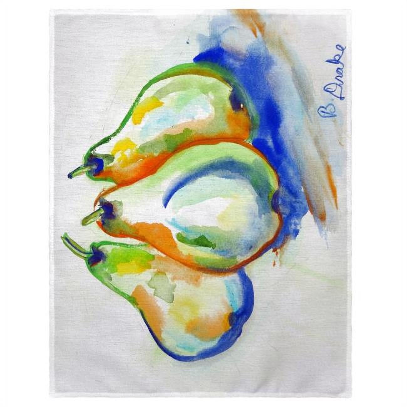 Picture of Betsy Drake PM819 14 x 18 in. Three Pears Place Mat - Set of 4