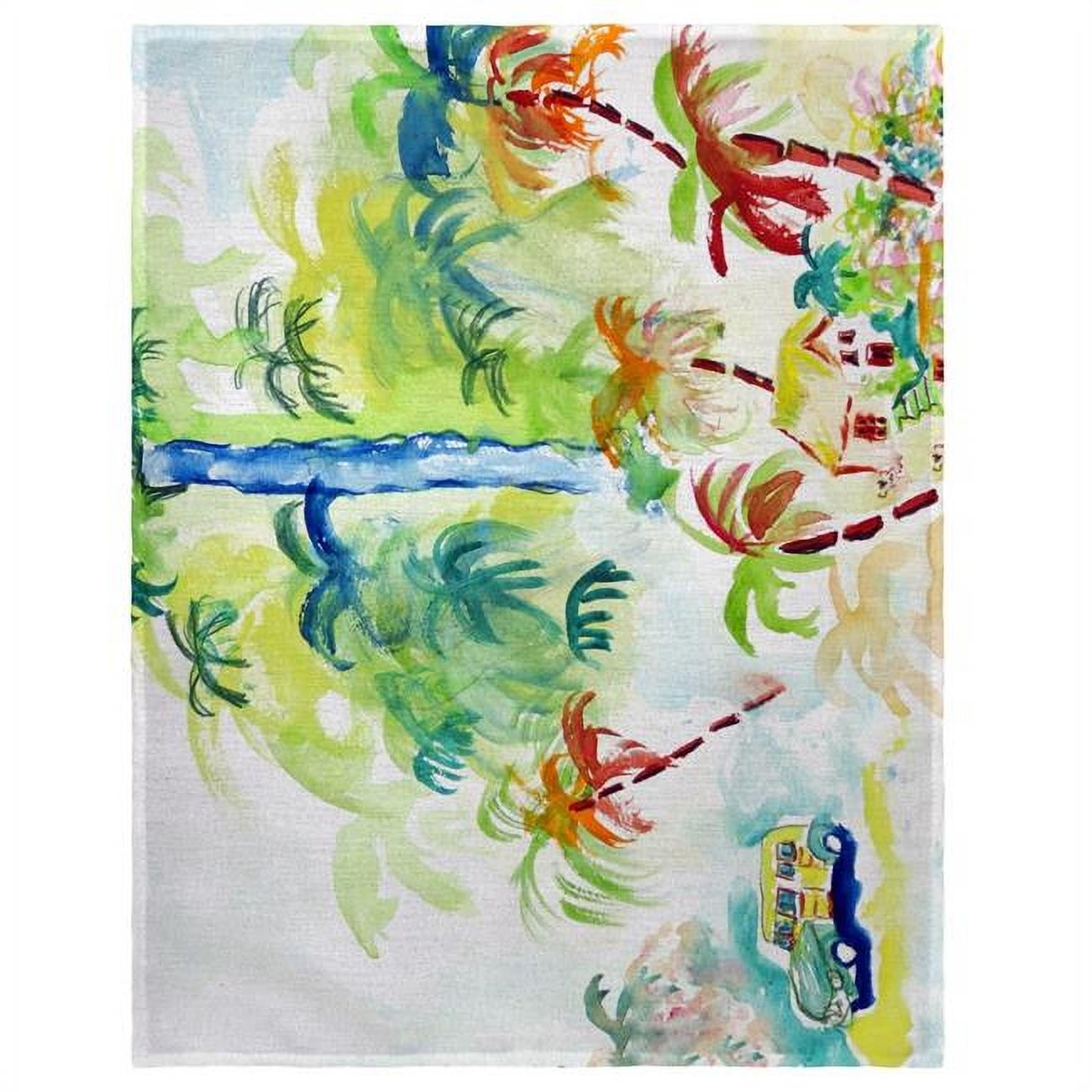 Picture of Betsy Drake PM821 14 x 18 in. Colorful Palms Place Mat - Set of 4