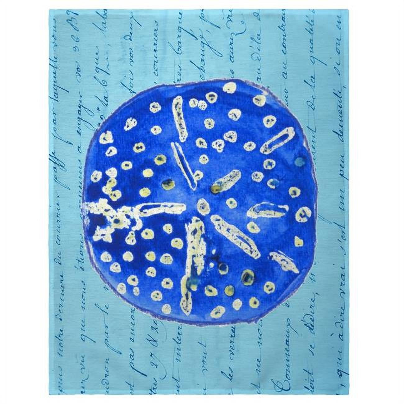 Picture of Betsy Drake PM989 14 x 18 in. Blue Sand Dollar Place Mat - Set of 4
