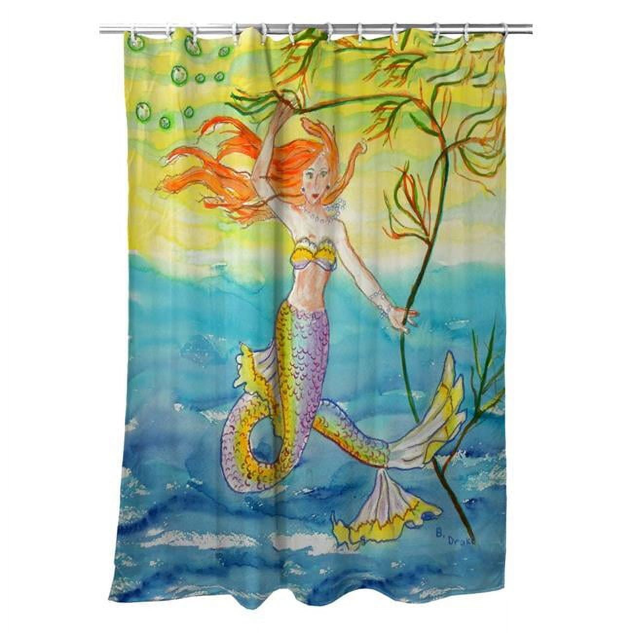 70 x 72 in. Betsys Mermaid Shower Curtain