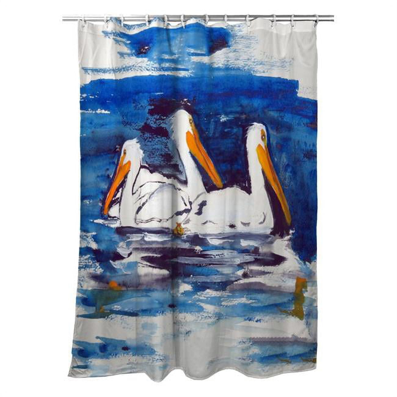 70 x 72 in. Three Pelicans Shower Curtain