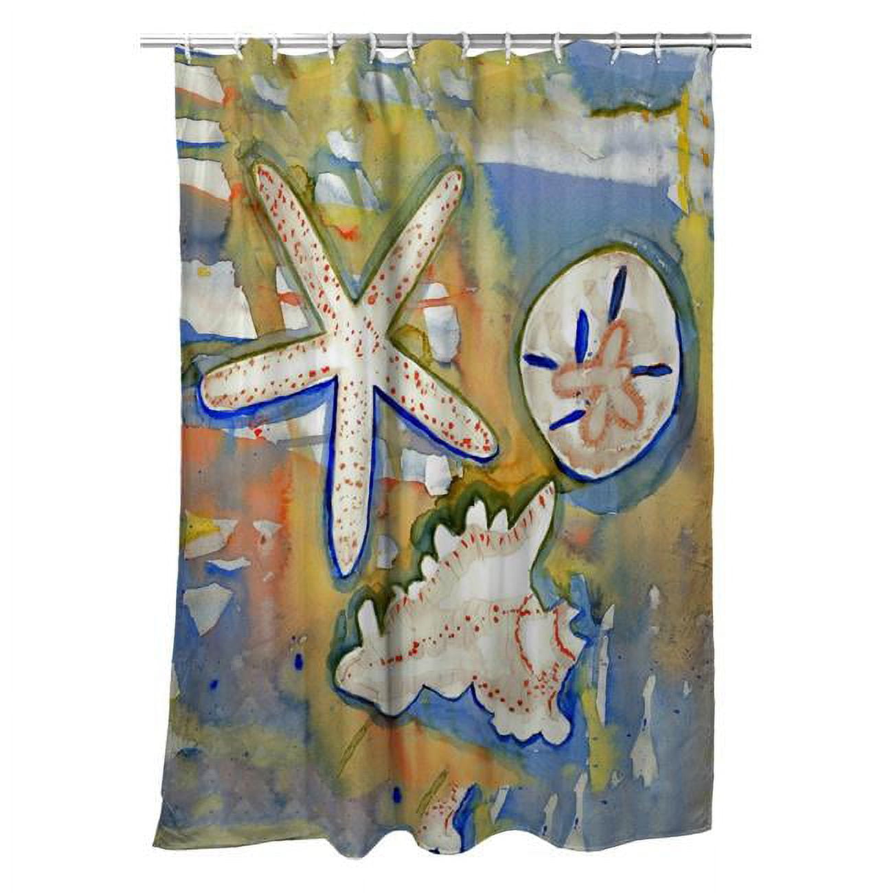 70 x 72 in. Beach Treasures Shower Curtain