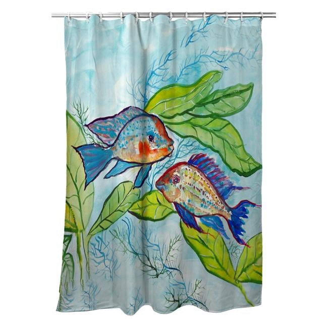 70 x 72 in. Pair of Fish Shower Curtain