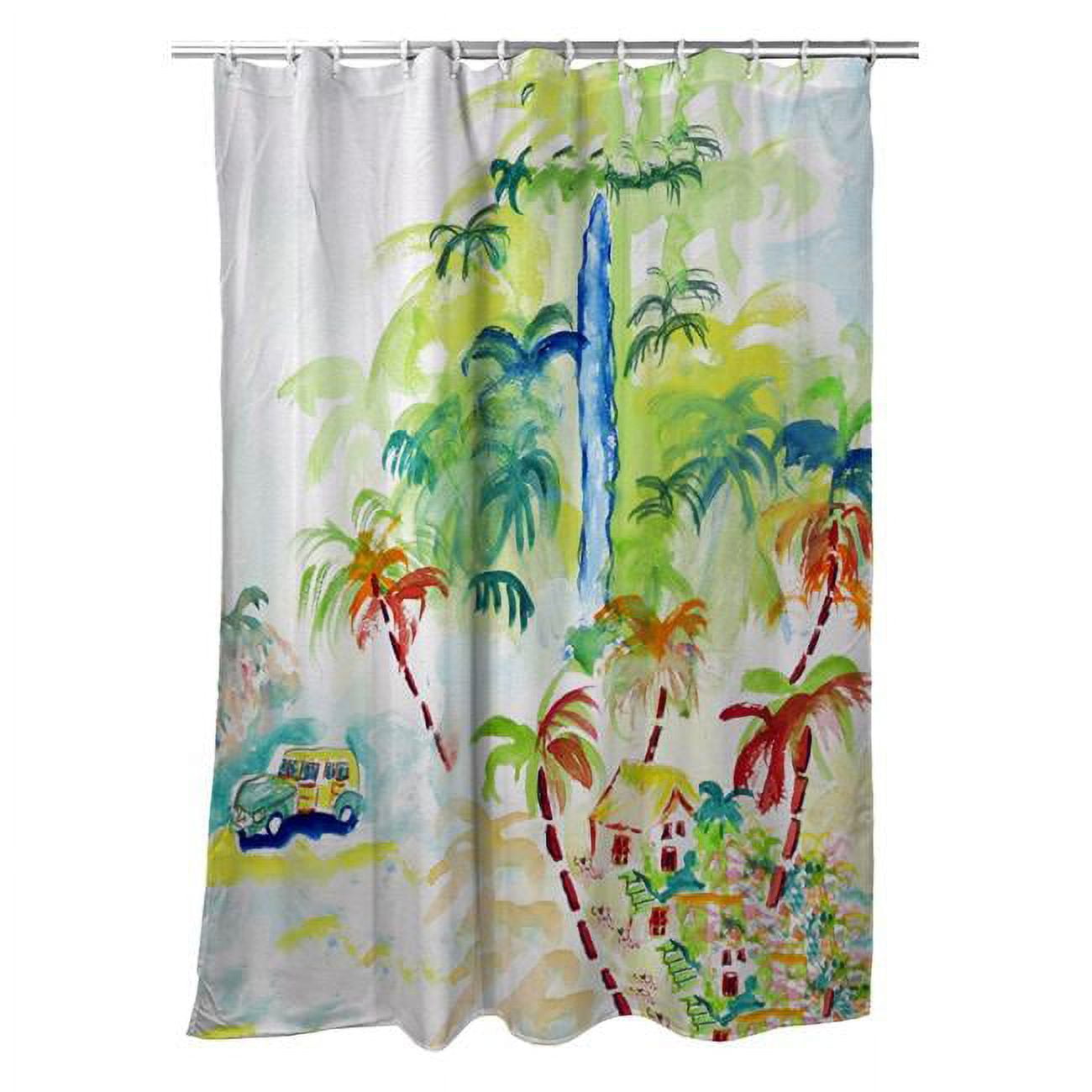 Picture of Betsy Drake SH821 70 x 72 in. Colorful Palms Shower Curtain