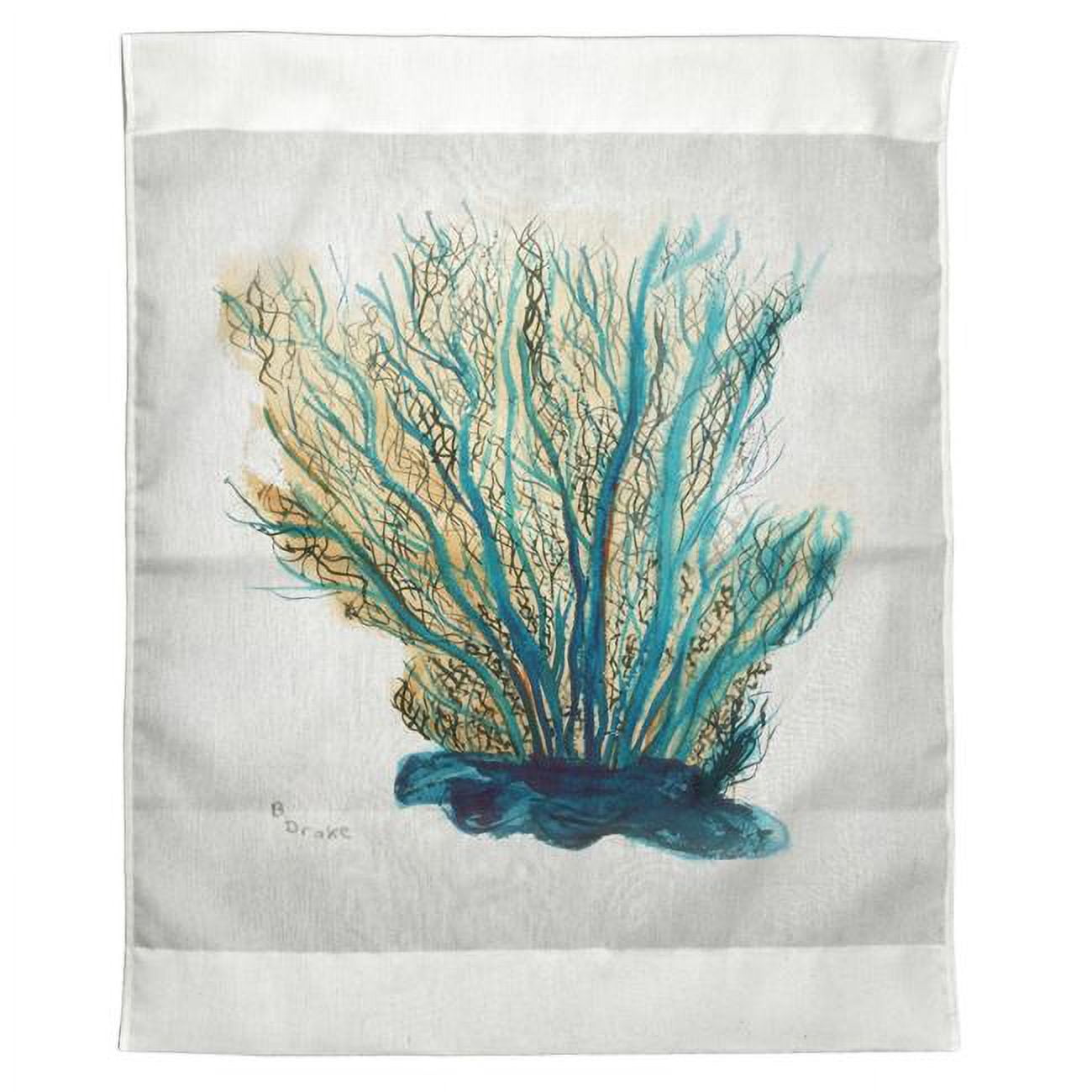 24 x 30 in. Blue Coral Outdoor Wall Hanging