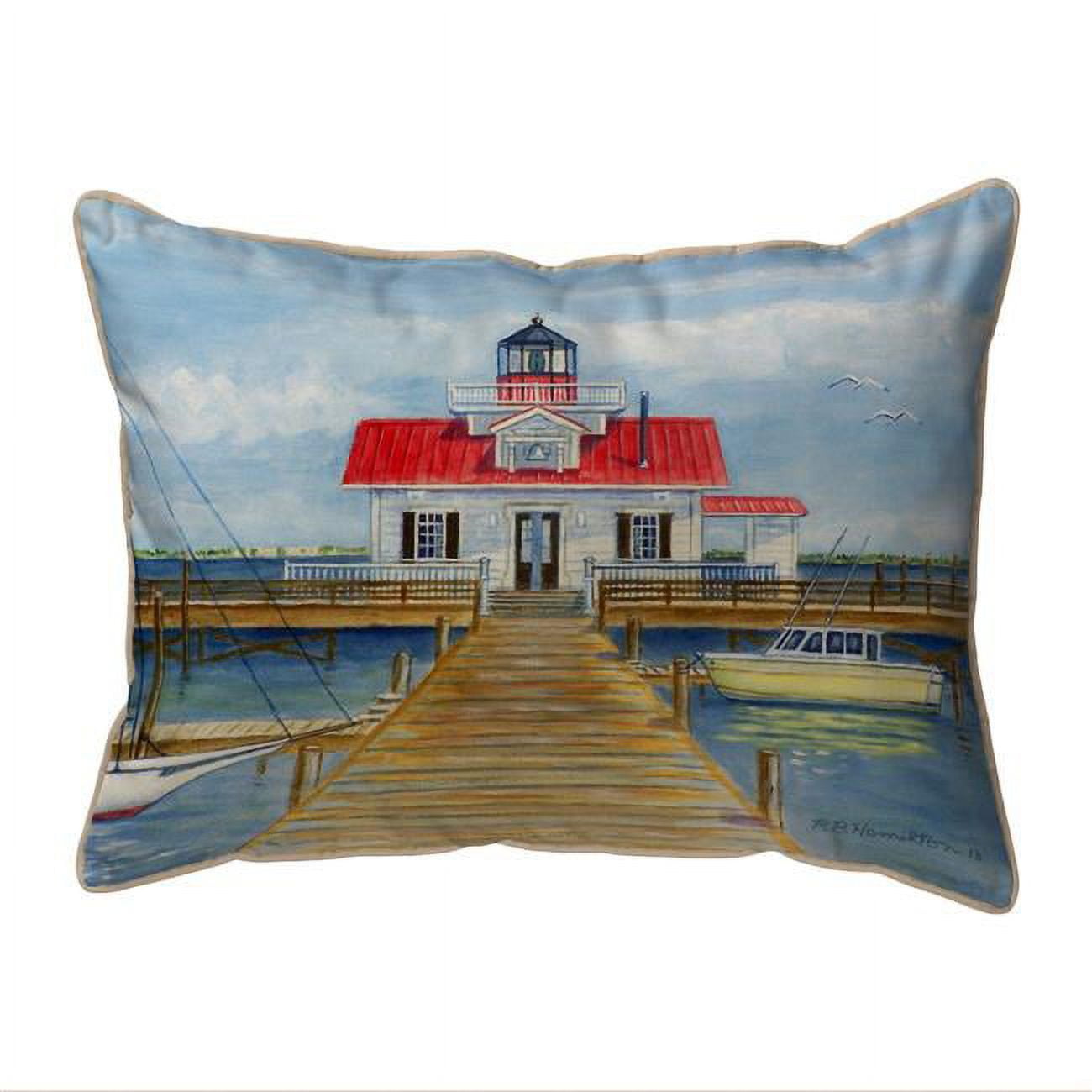 11 x 14 in. Marshes Lighthouse Small Pillow