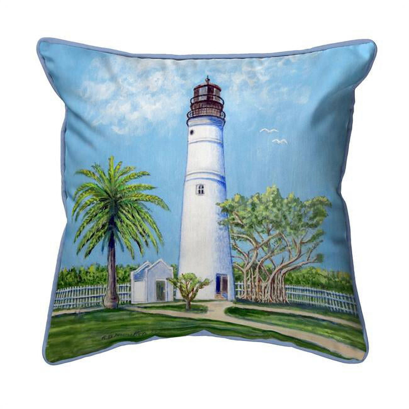22 x 22 in. Key West Lighthouse Extra Large Zippered Pillow
