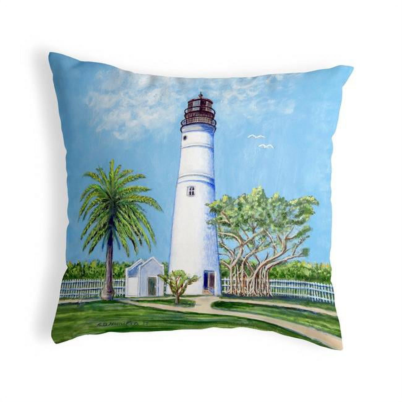 18 x 18 in. Key West Lighthouse Noncorded Pillow