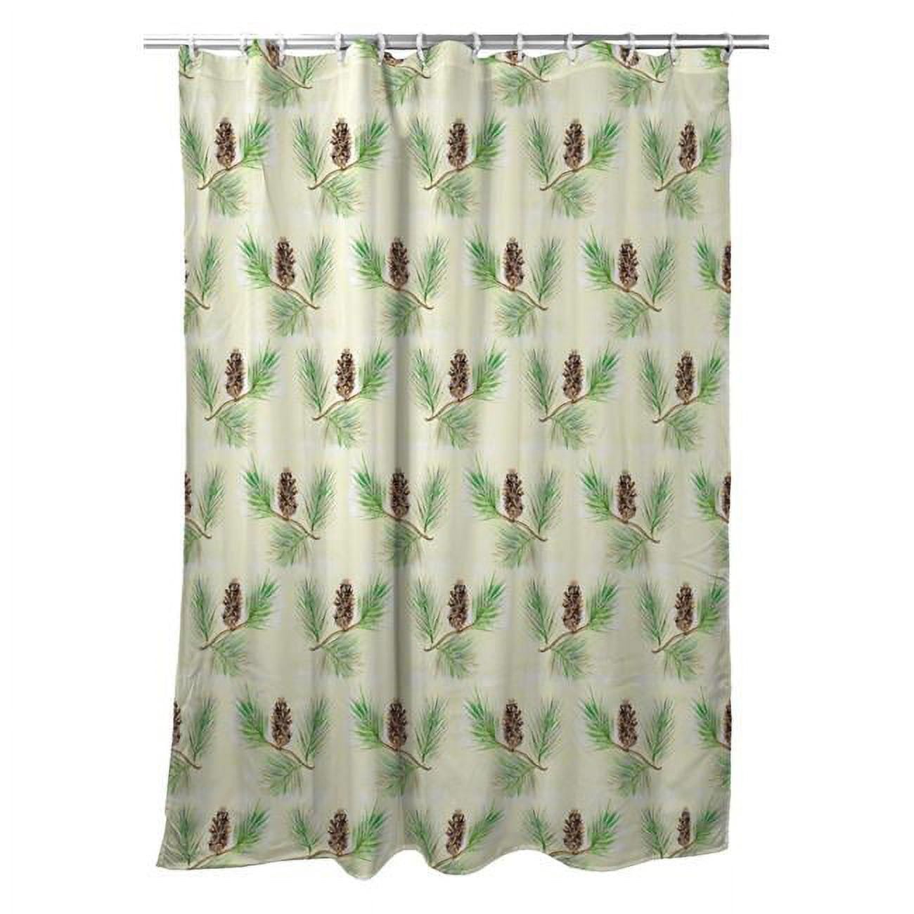 70 x 72 in. Betsys Pine Cone Shower Curtain