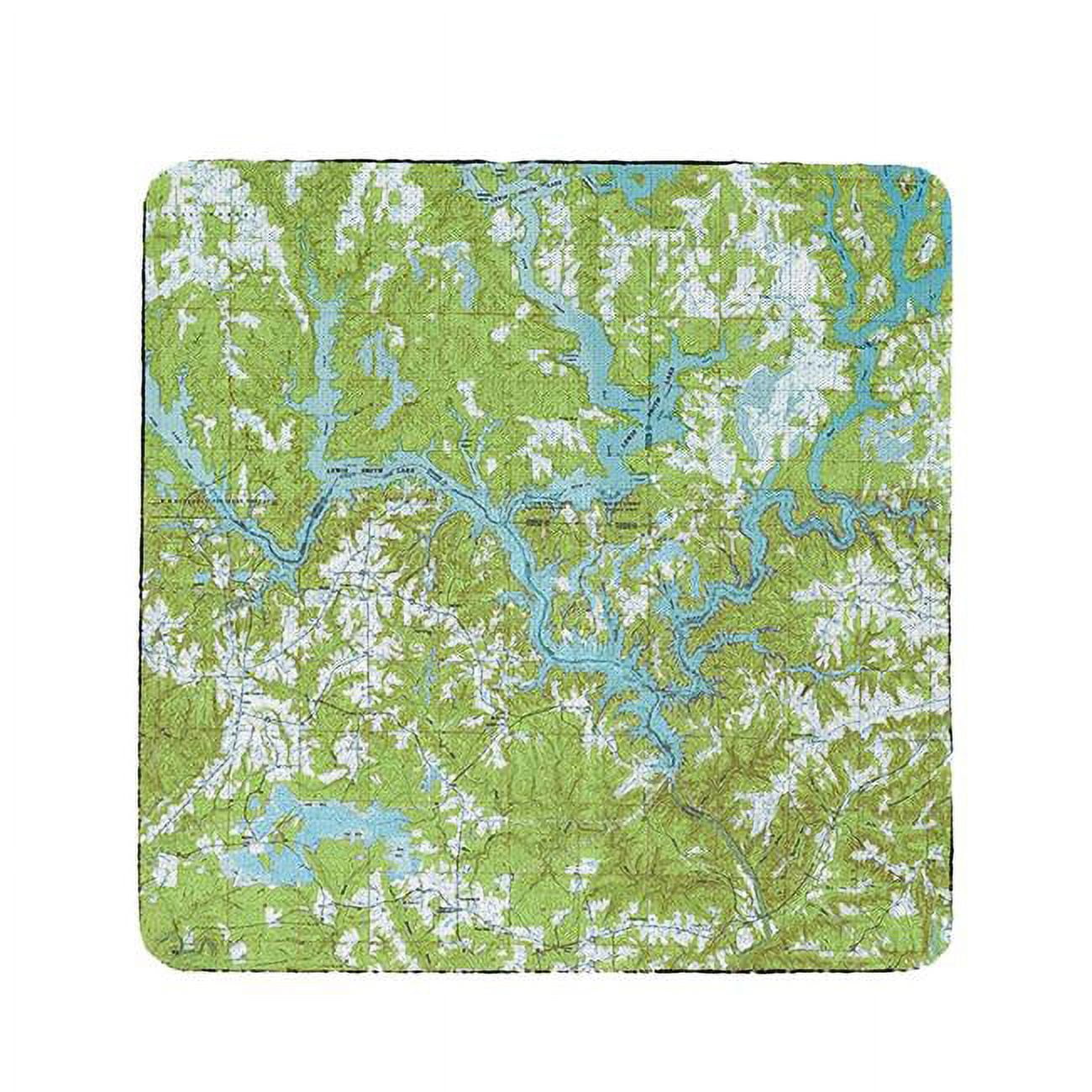 Picture of Betsy Drake CT612 4 x 4 in. Lewis Smith Lake, AL Nautical Map Coaster - Set of 4