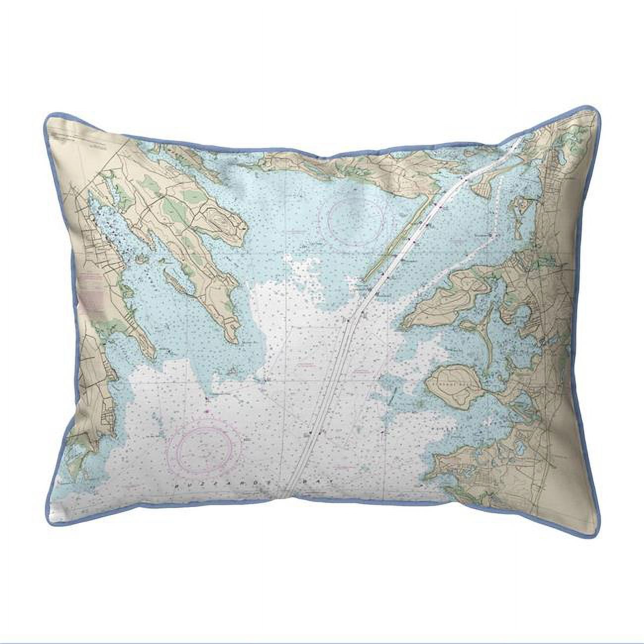 Picture of Betsy Drake HJ13236CC 16 x 20 in. Cape Cod&#44; MA Nautical Map Large Corded Indoor & Outdoor Pillow