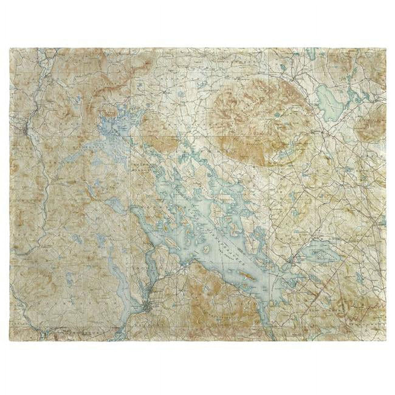 Picture of Betsy Drake PM968 14 x 18 in. Winnipesaukee, NH Nautical Map Place Mat - Set of 4