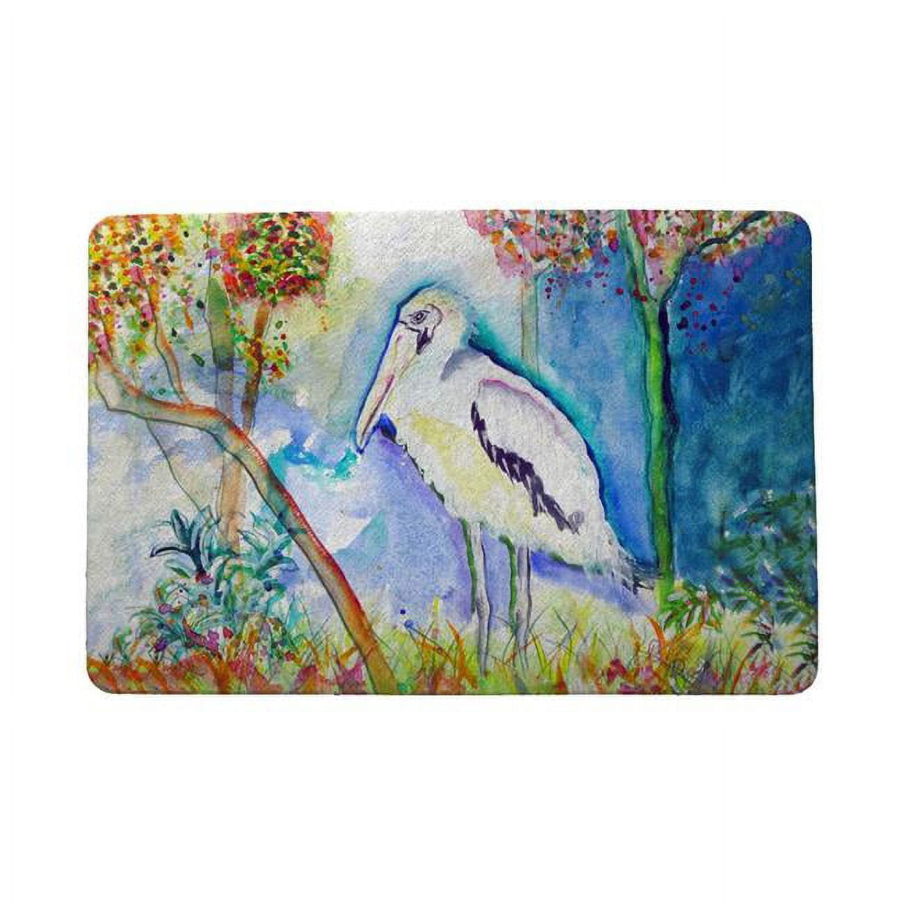 18 x 26 in. Summer Wood Stork Door Mat