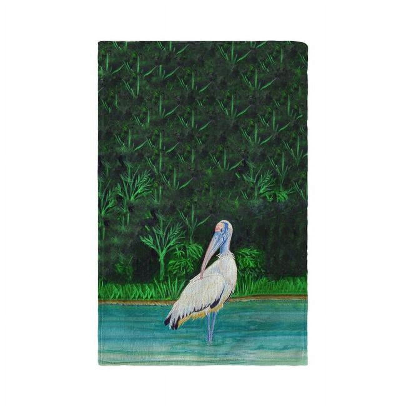 Picture of Betsy Drake KT738 16 x 25 in. Dicks Wood Stork Kitchen Towel