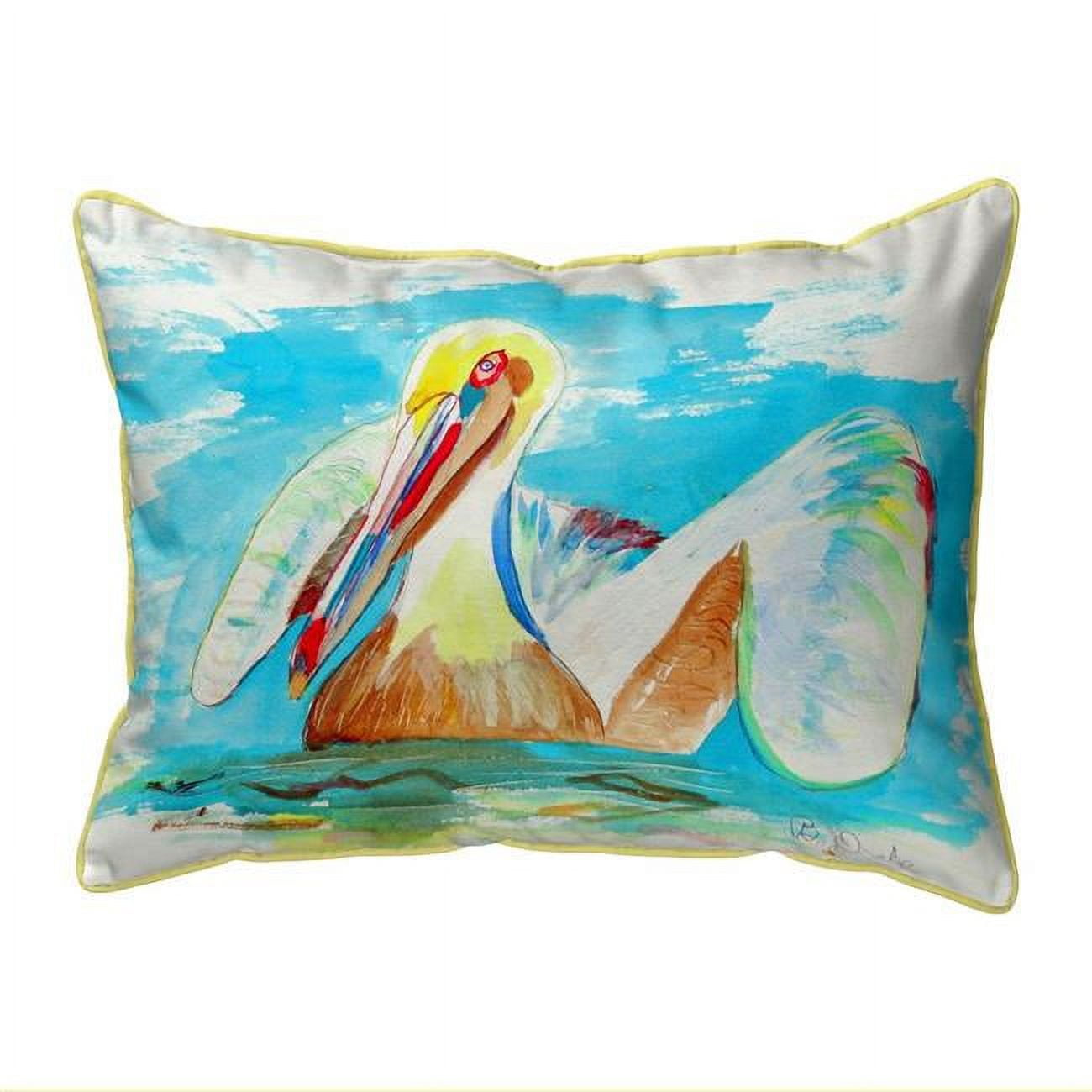 20 x 24 in. Pelican in Teal Extra Large Zippered Pillow