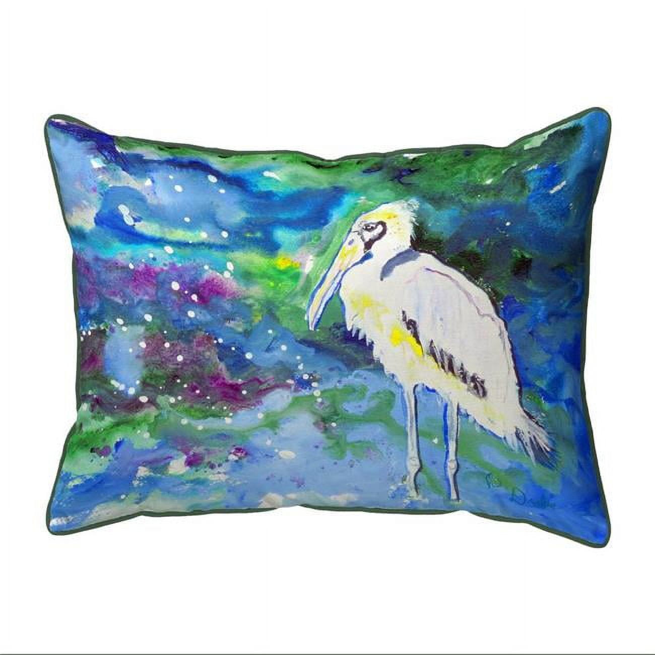 11 x 14 in. Fall Wood Stork Small Indoor & Outdoor Pillow
