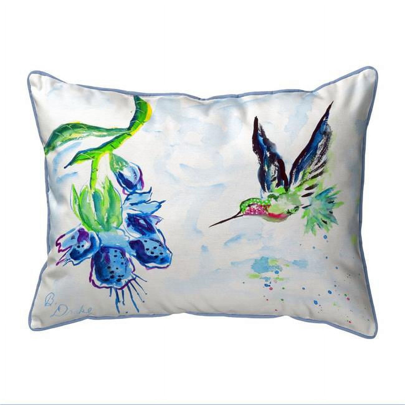 11 x 14 in. Hovering Hummingbird Small Indoor & Outdoor Pillow