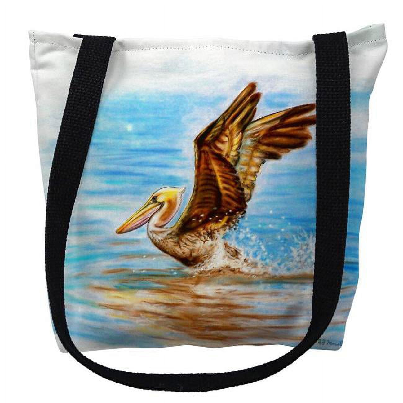 16 x 16 in. Flying Pelican Tote Bag - Medium