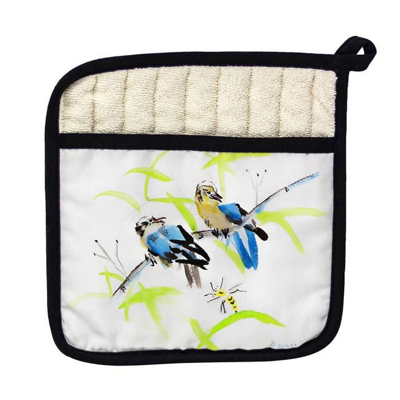Picture of Betsy Drake PT018 Birds & Bees III Pot Holder