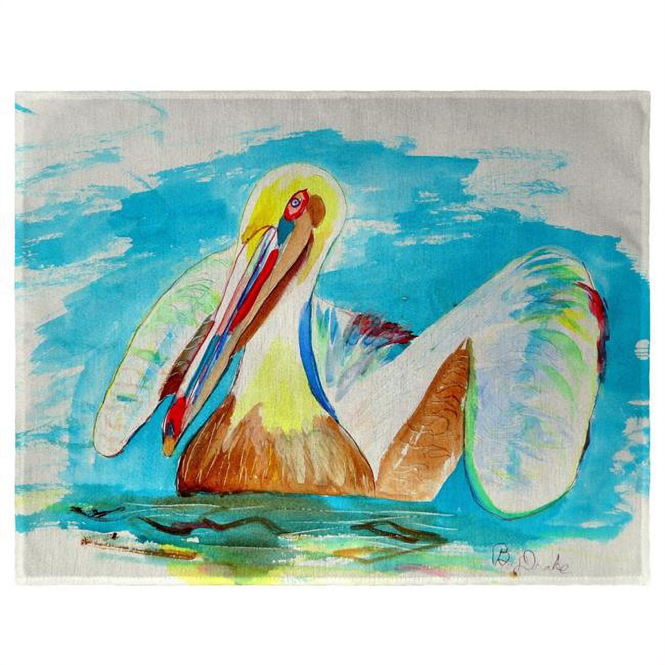 Pelican in Teal Place Mat - Set of 4