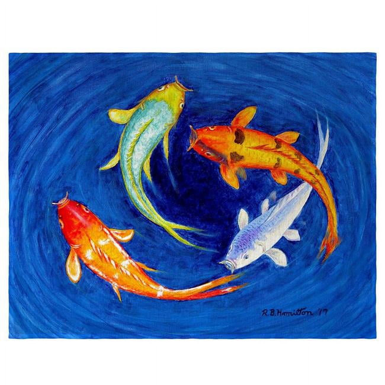 Picture of Betsy Drake PM857 Swirling Koi Place Mat - Set of 4