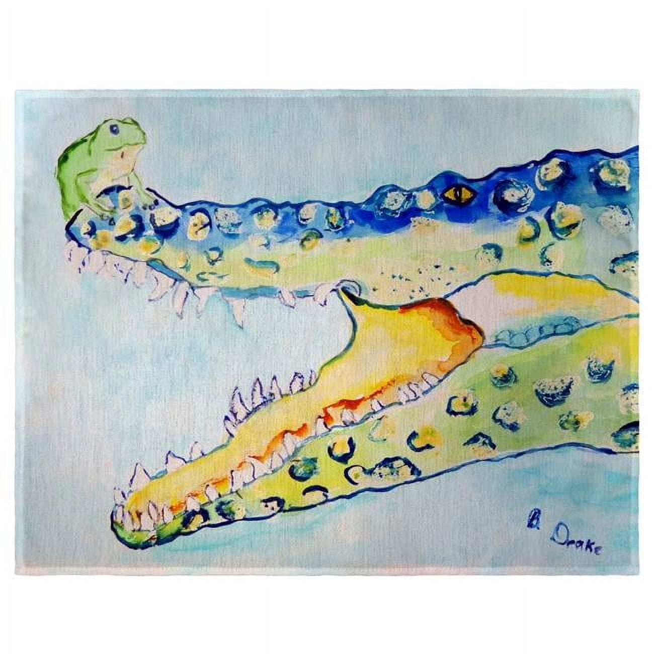 Picture of Betsy Drake PM1004 Crocodile & Frog Place Mat - Set of 4