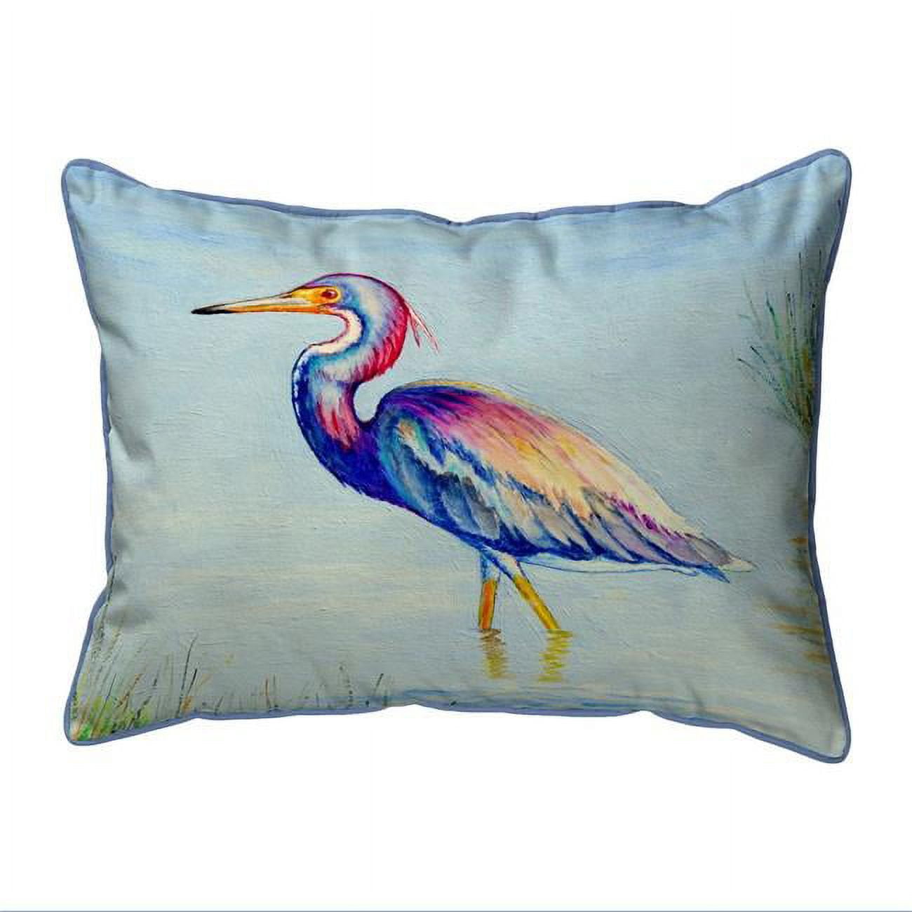 20 x 24 in. Tri-Colored Heron Extra Large Zippered Pillow