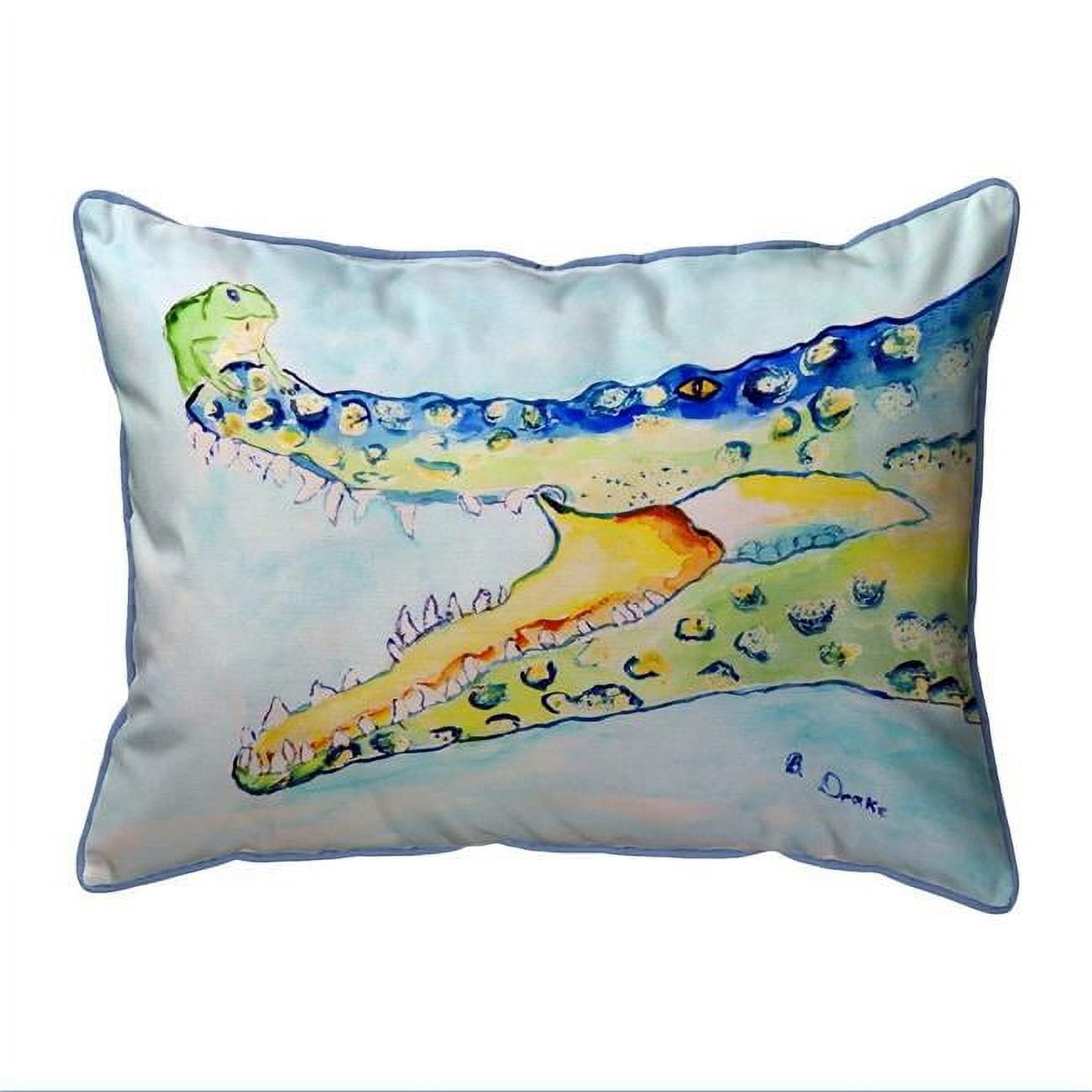 20 x 24 in. Crocodile & Frog Extra Large Zippered Pillow