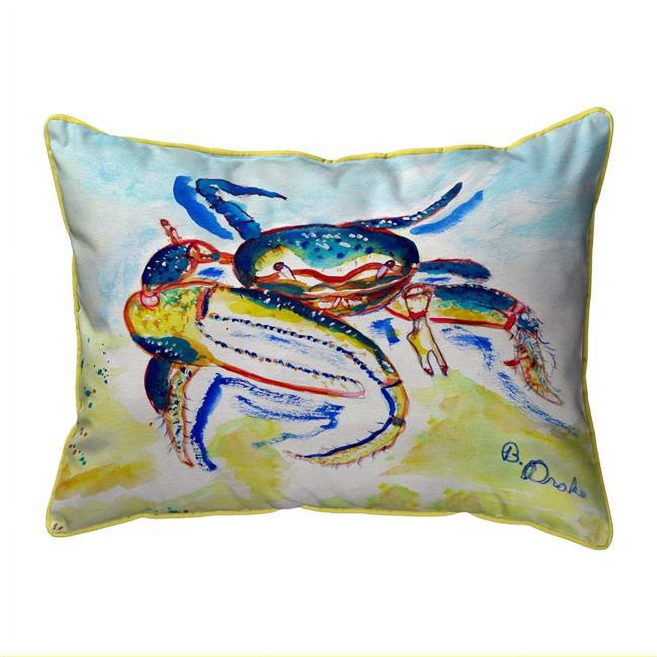 20 x 24 in. Colorful Fiddler Crab Extra Large Zippered Pillow