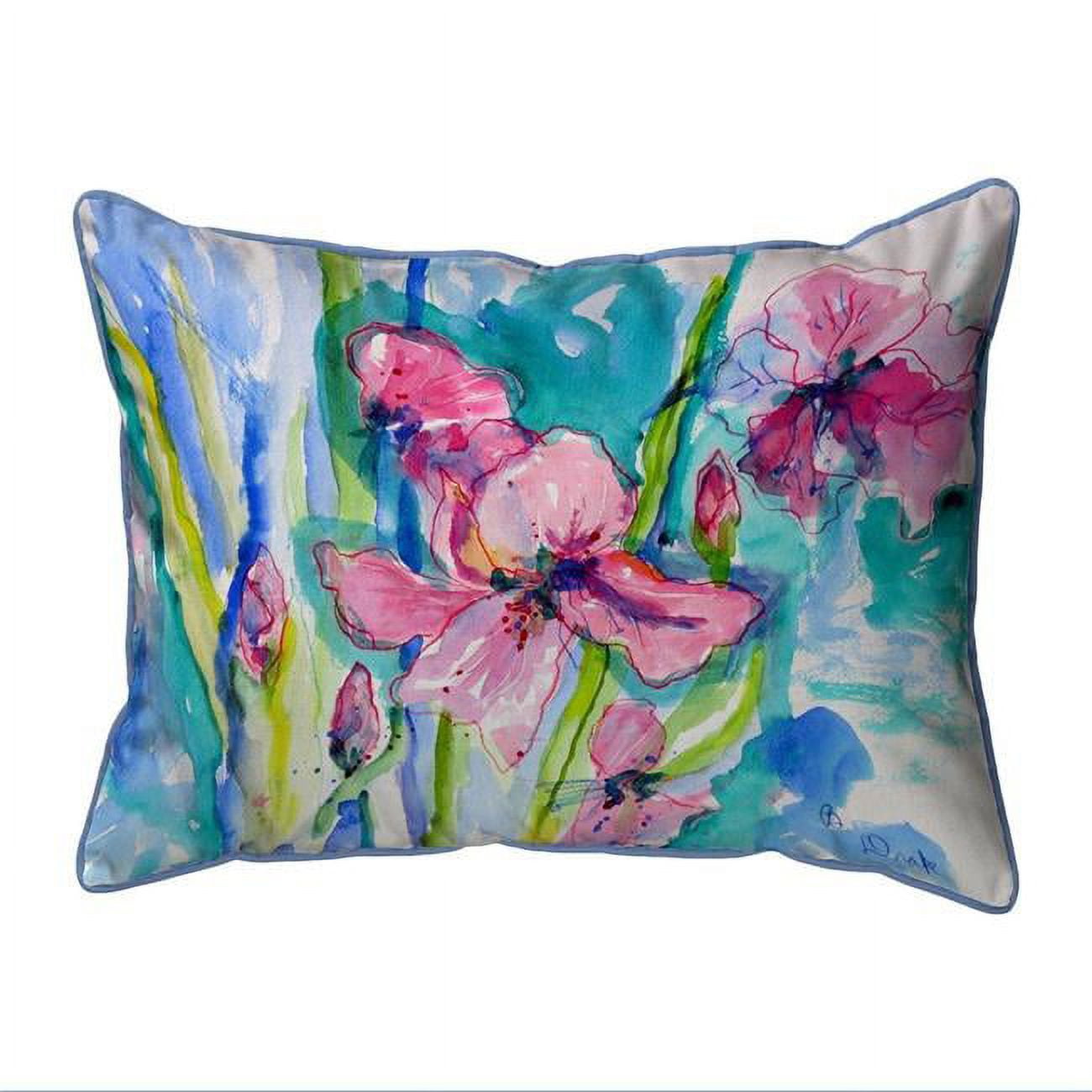 20 x 24 in. Pink Iris Extra Large Zippered Pillow