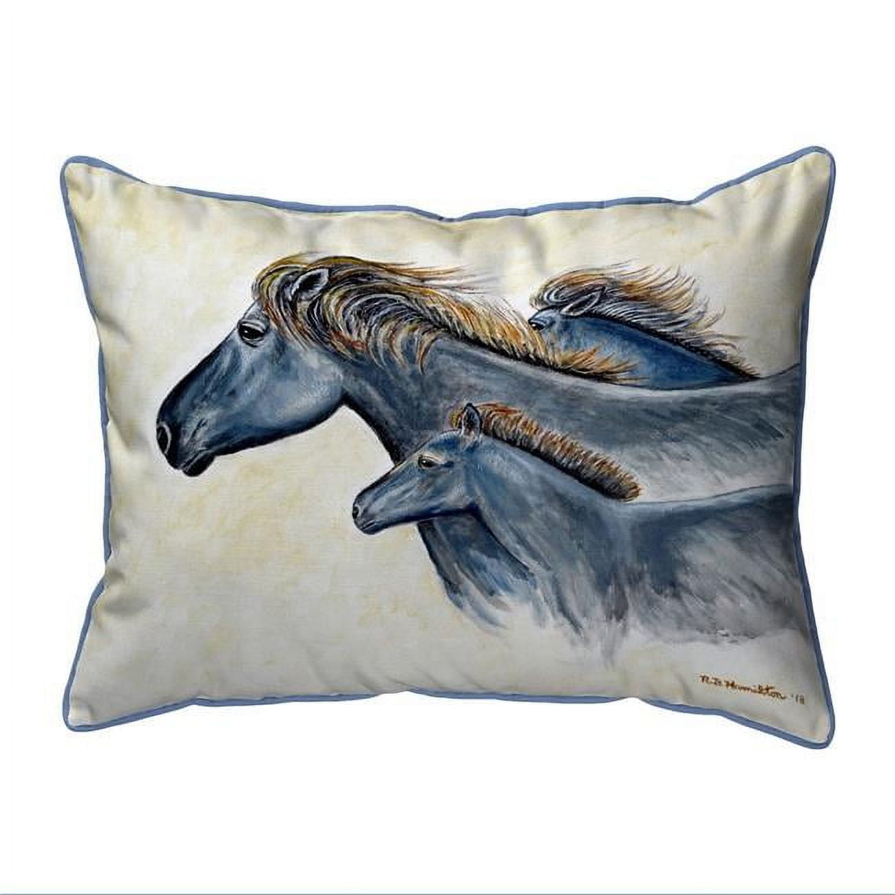 20 x 24 in. Wild Horses Extra Large Zippered Pillow