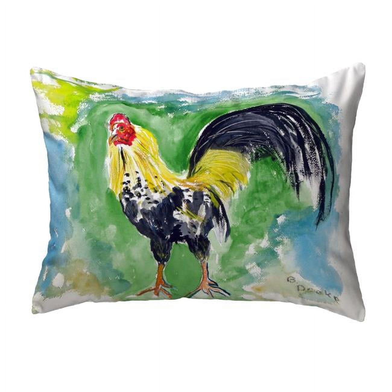 11 x 14 in. Bantam Rooster Small No-Cord Pillow
