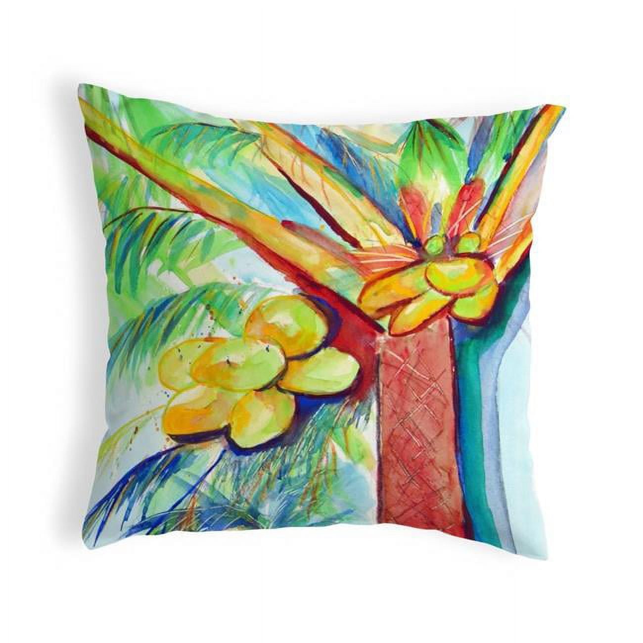 12 x 12 in. Cocoa Nut Tree Small No-Cord Pillow