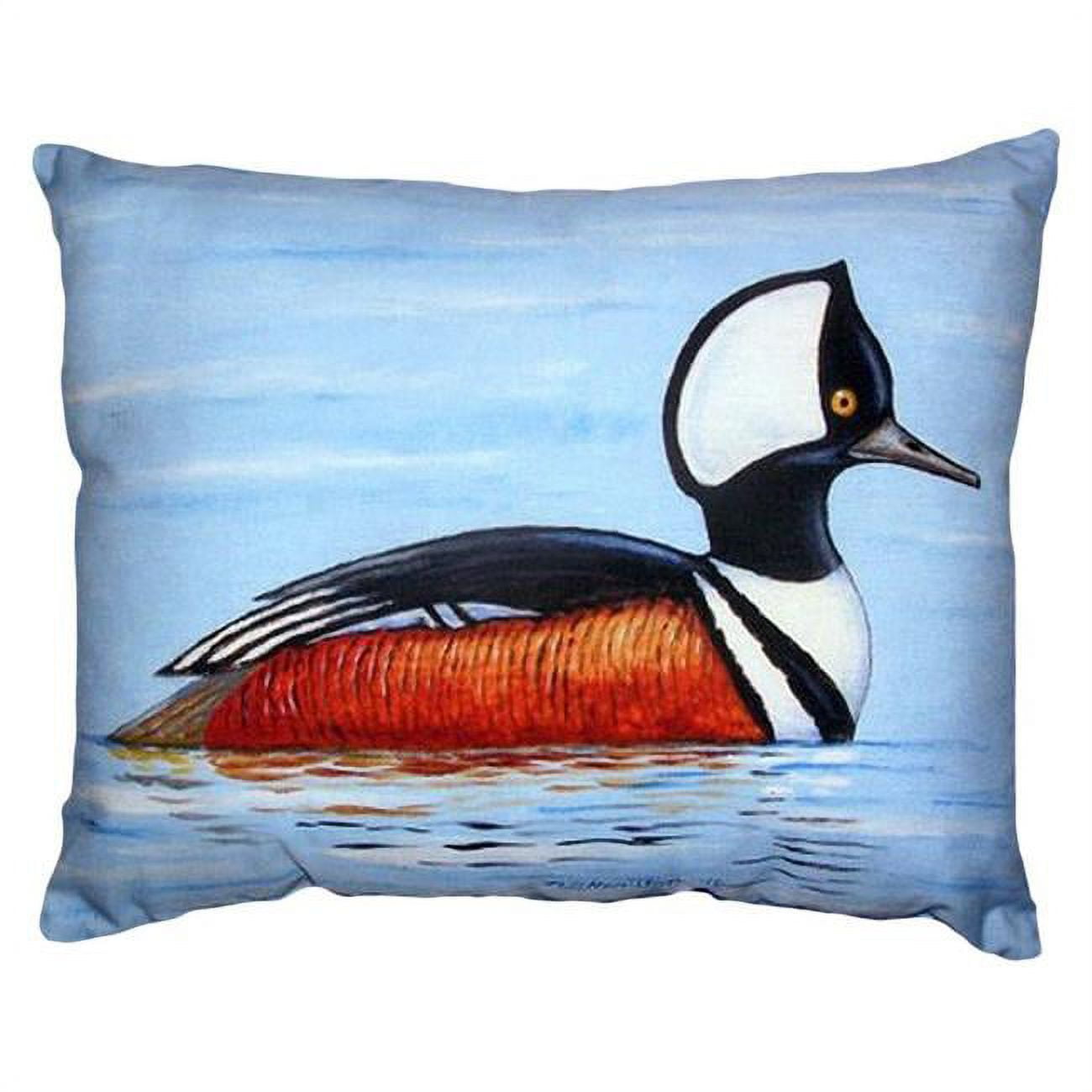 11 x 14 in. Hooded Merganser Small No-Cord Pillow