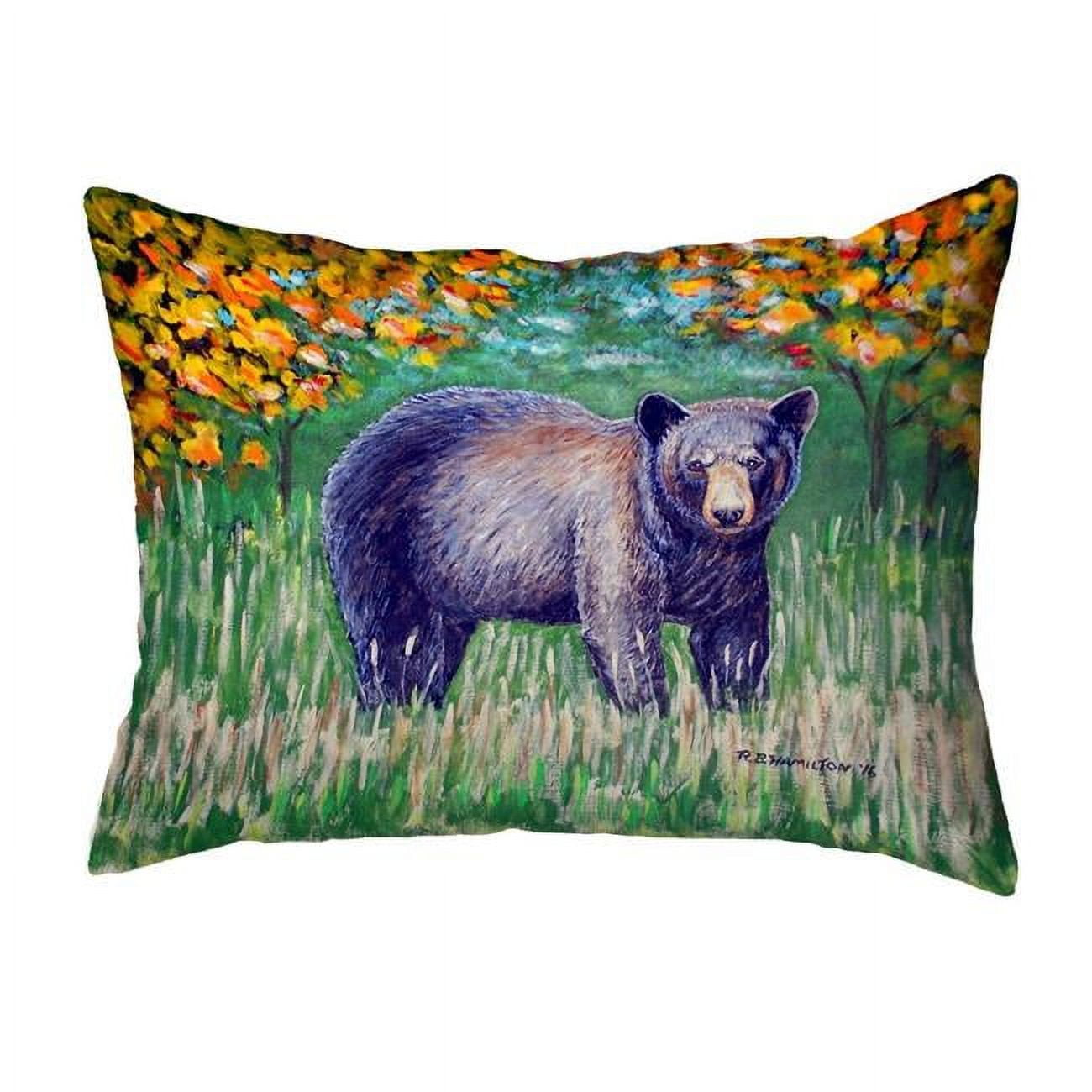 11 x 14 in. Black Bear Small No-Cord Pillow