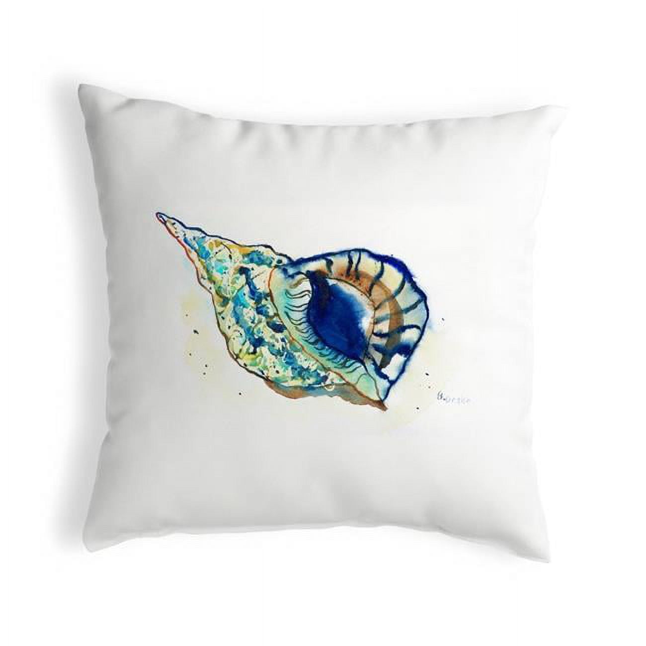 12 x 12 in. Betsys Shell Small No-Cord Pillow