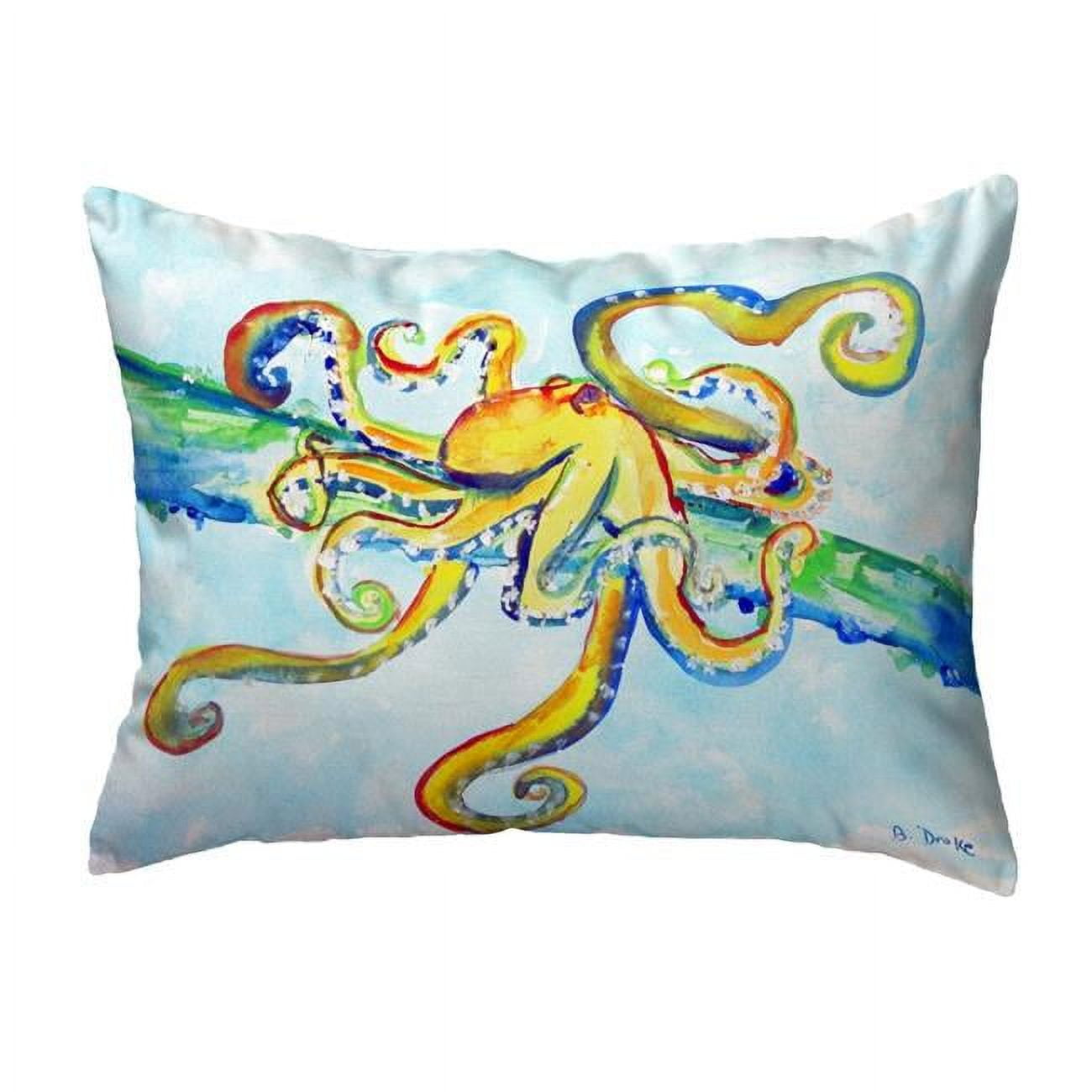 11 x 14 in. Crazy Octopus Small No-Cord Pillow