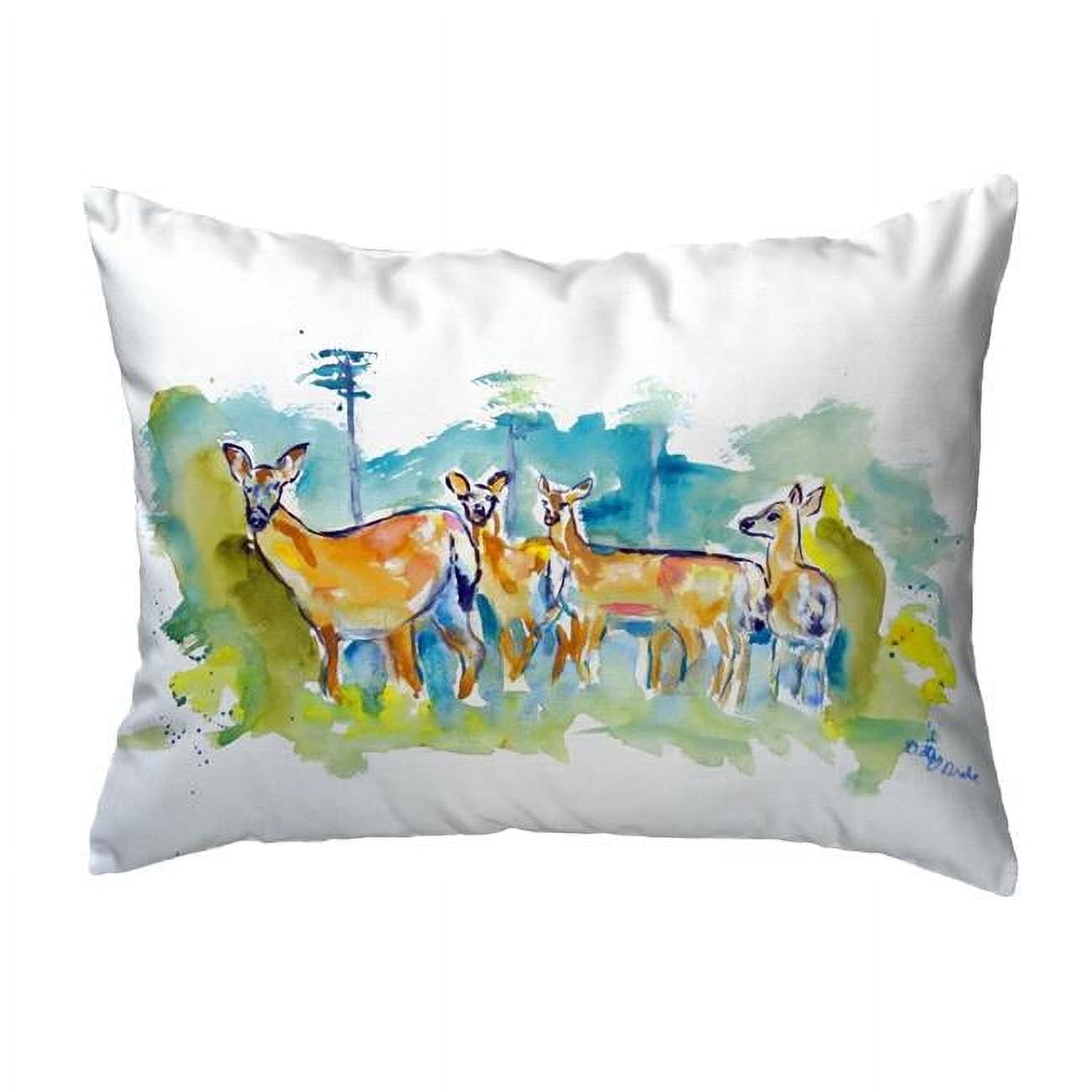 12 x 12 in. Deer Herd Small No-Cord Pillow