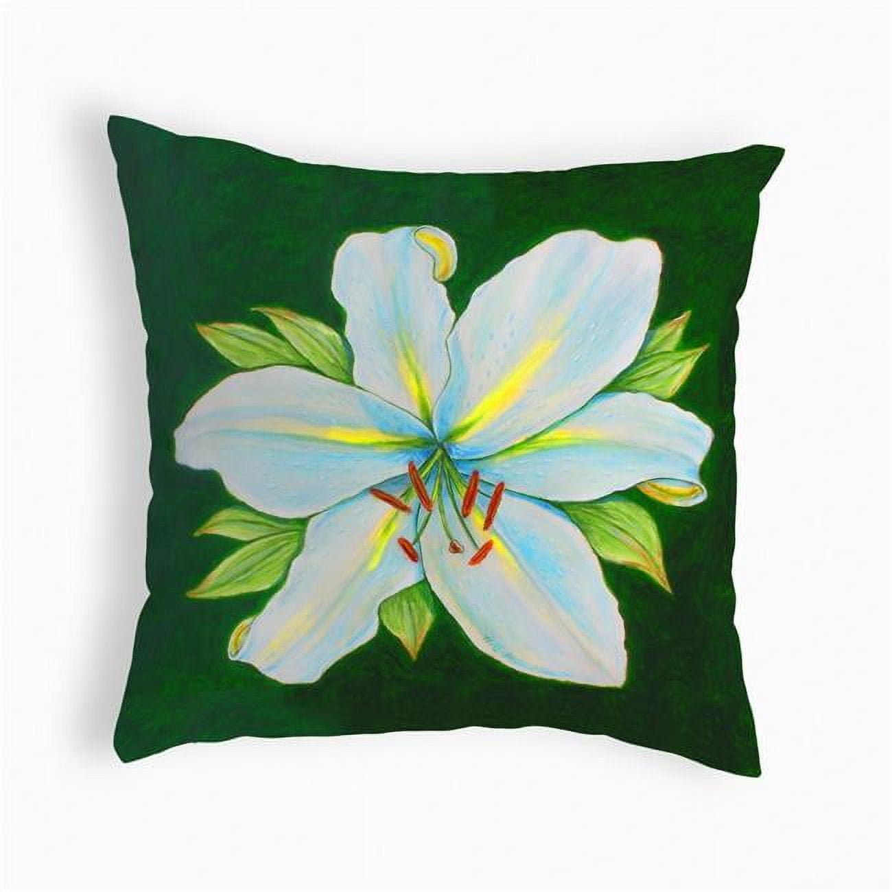 12 x 12 in. Casablanca Lily Small No-Cord Pillow