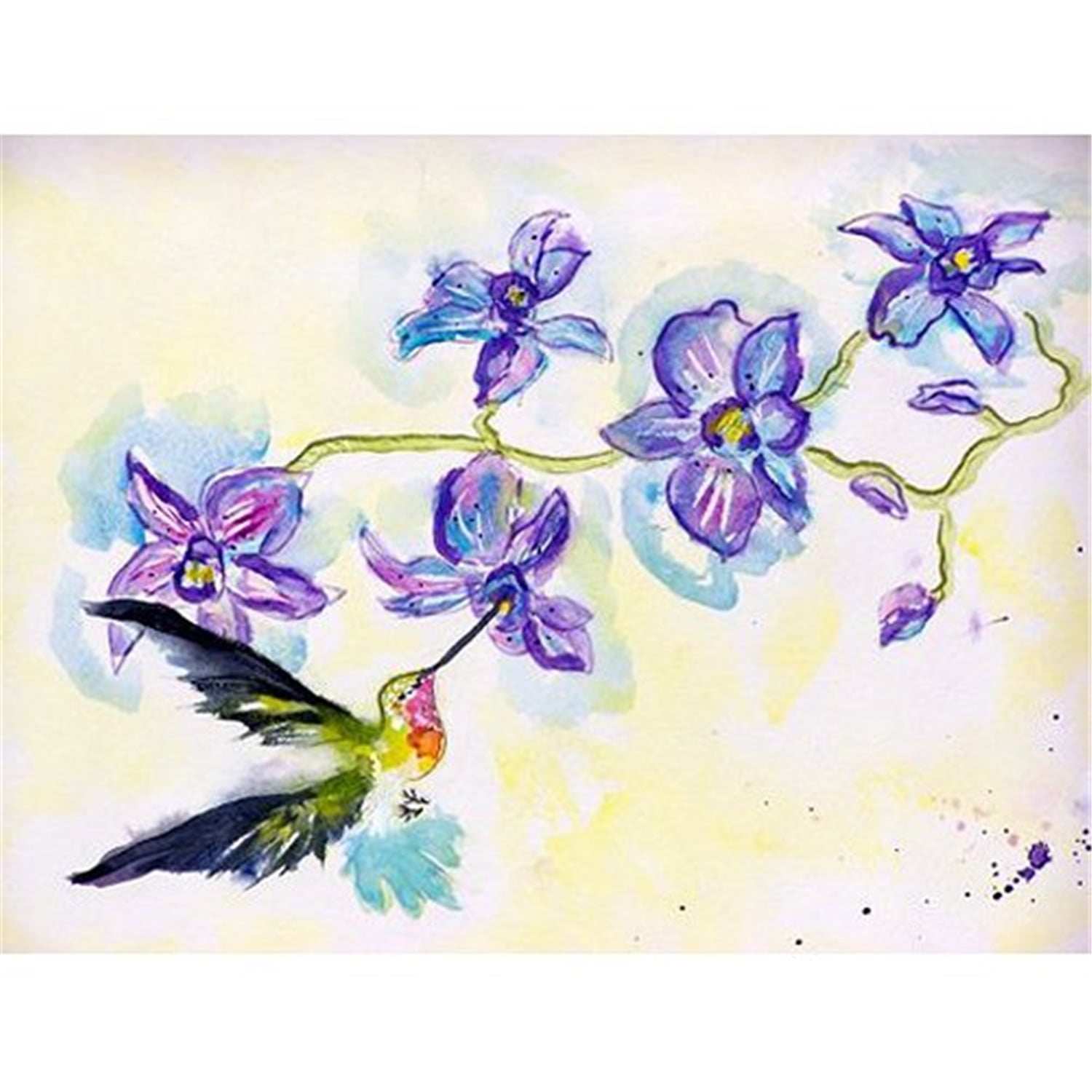Picture of Betsy Drake PM944 Hummingbird & Clematis Place Mat - Set of 4