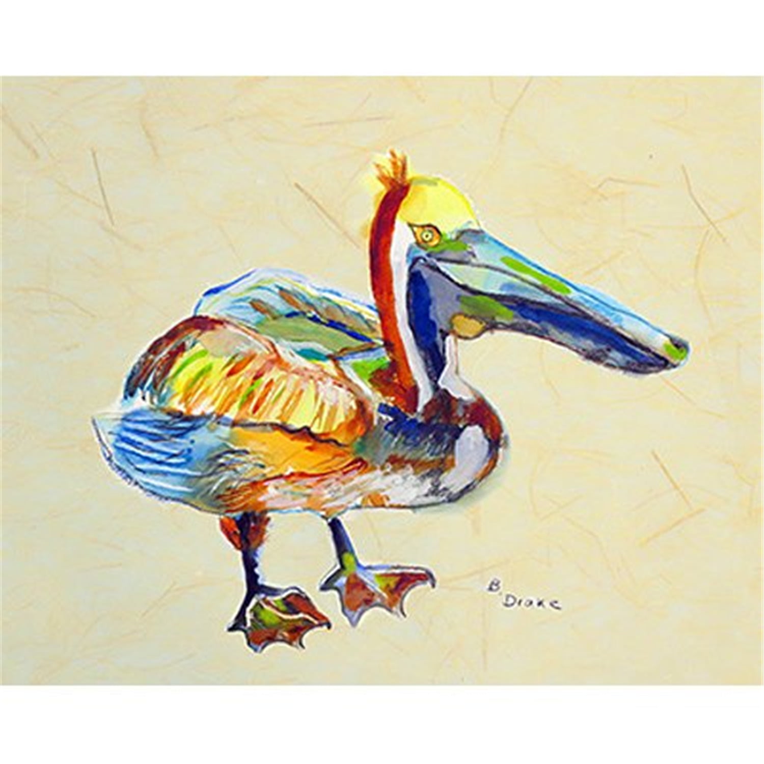 Picture of Betsy Drake PM983B Heathcliff Pelican B Place Mat - Set of 4