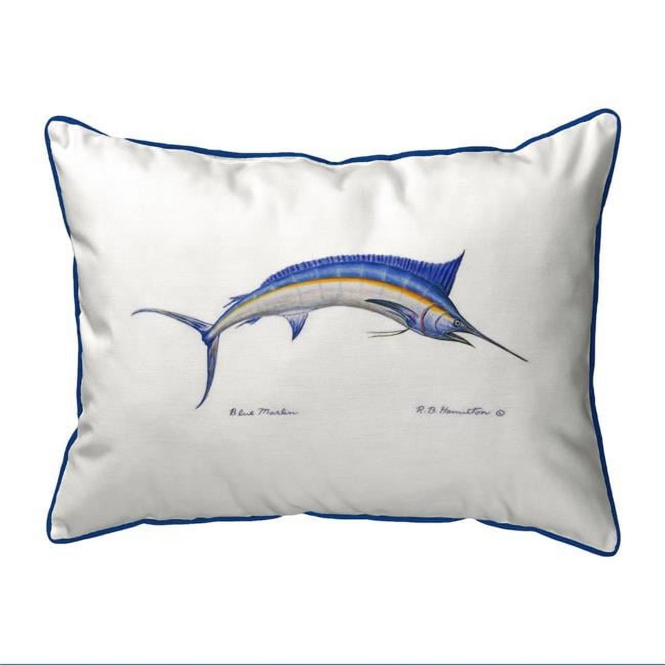 20 x 24 in. Blue Marlin Extra Large Zippered Pillow