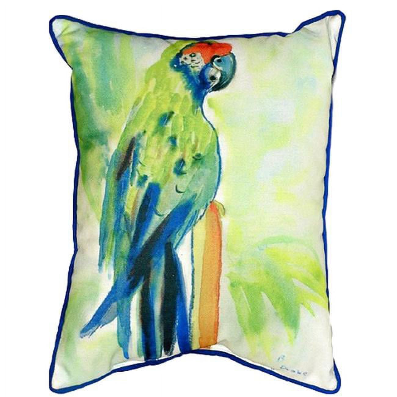 16 x 20 in. Green Parrot Large Indoor & Outdoor Pillow