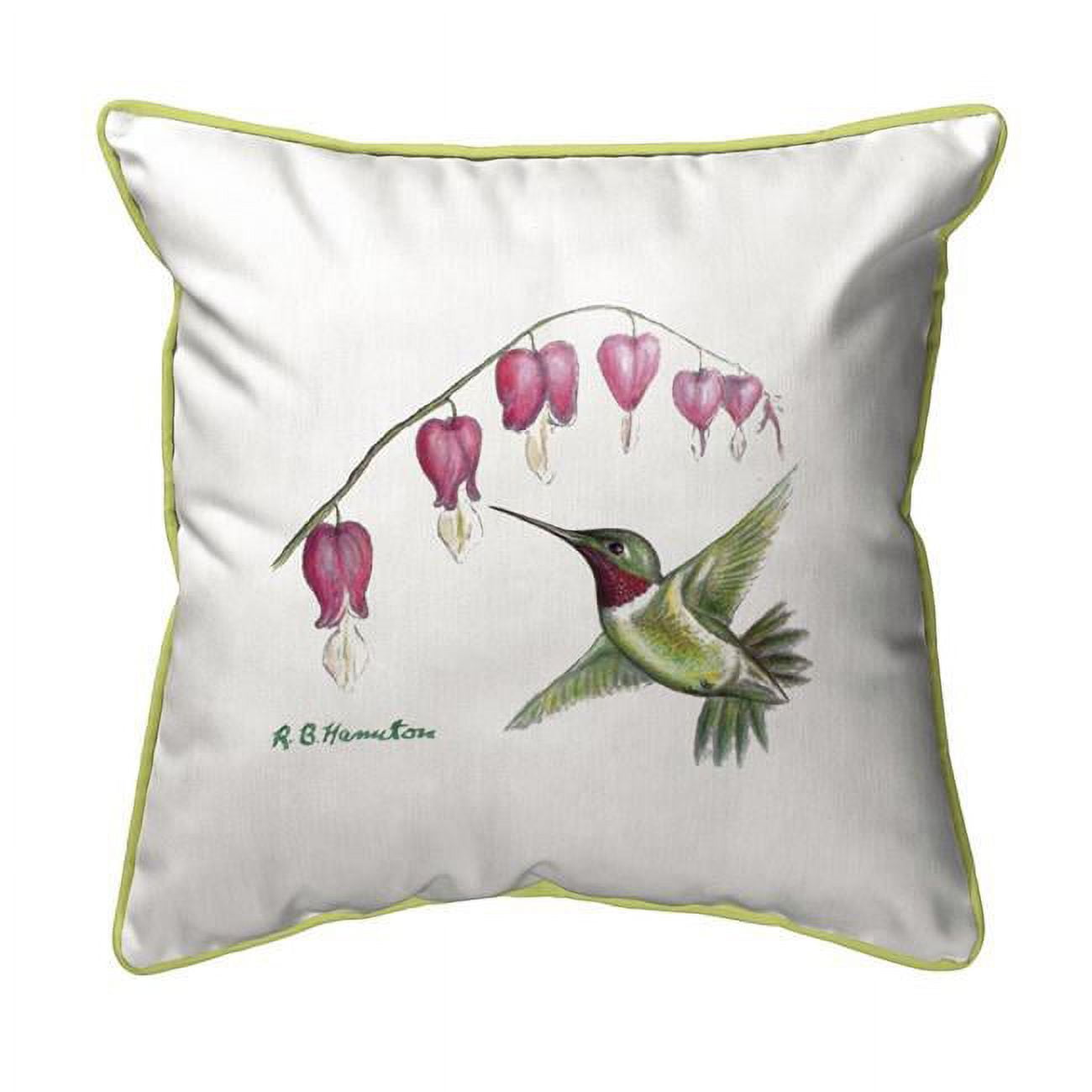 22 x 22 in. Hummingbird Extra Large Zippered Pillow