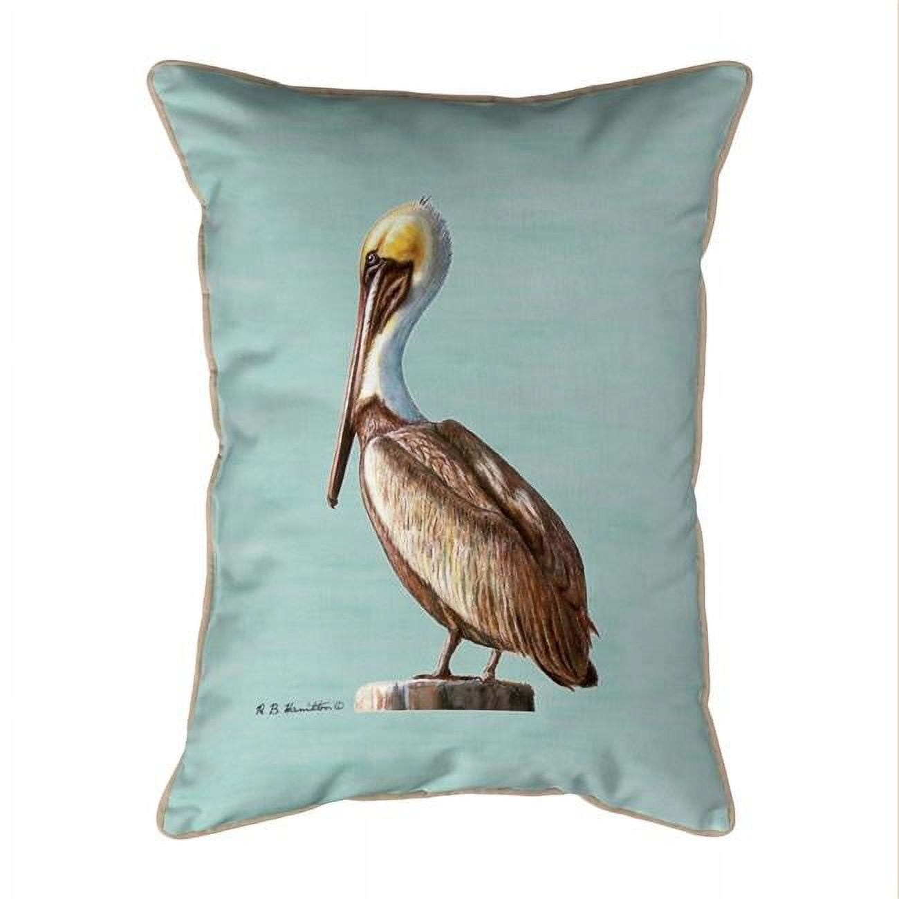 20 x 24 in. Pelican Teal Extra Large Zippered Pillow