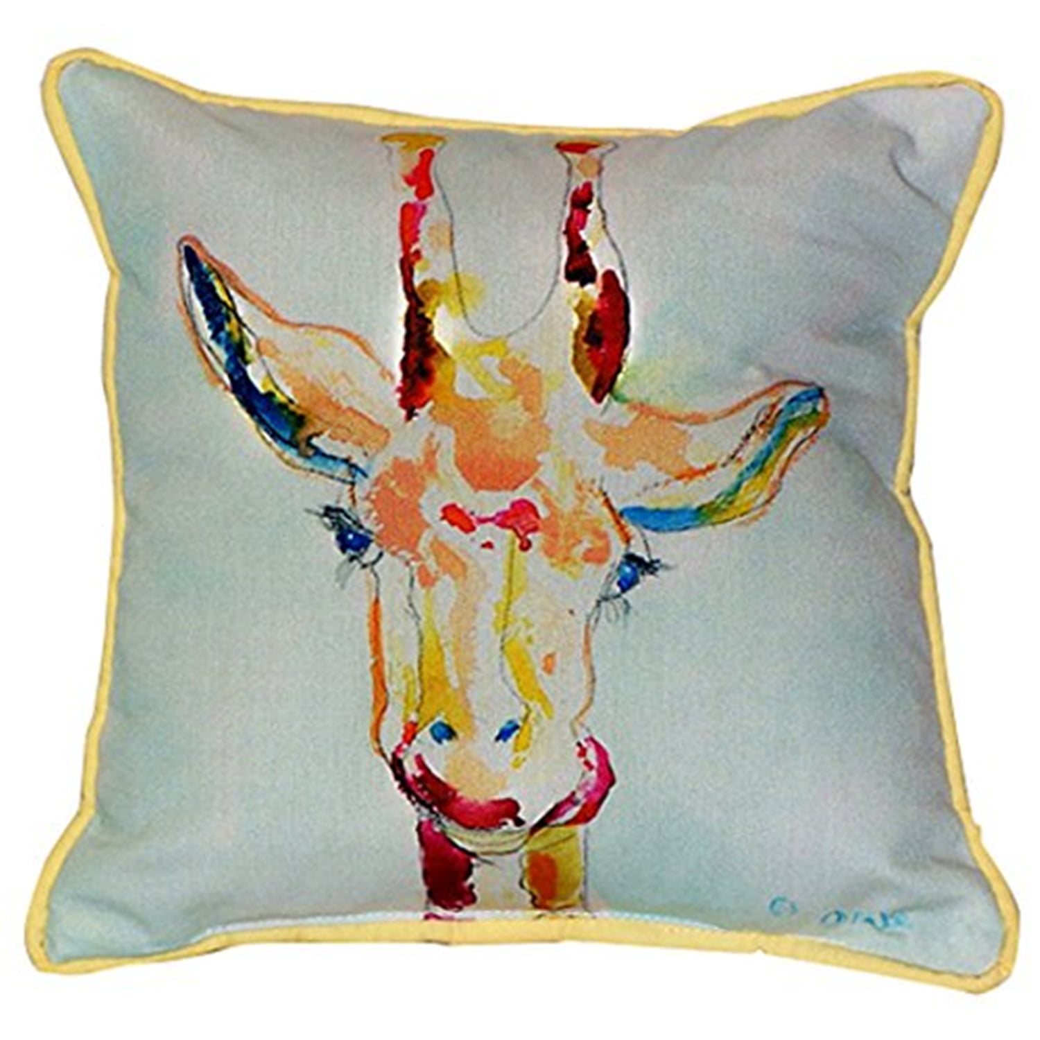 18 x 18 in. Giraffe Large Indoor & Outdoor Pillow