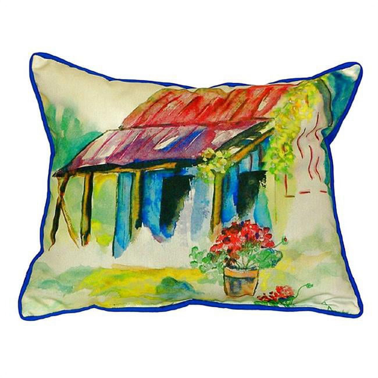 16 x 20 in. Barn & Geranium Large Indoor & Outdoor Pillow