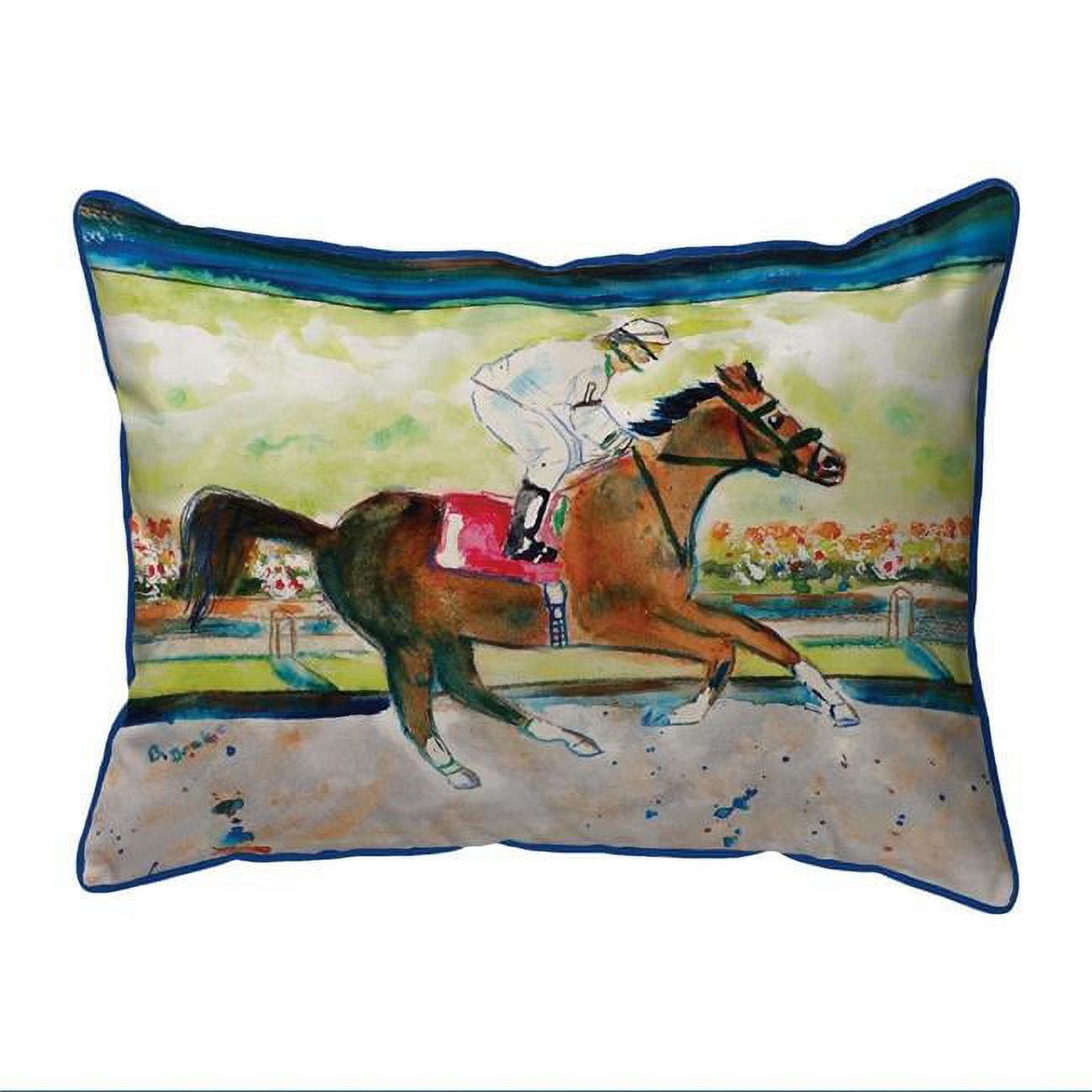 20 x 24 in. Racing Horse Extra Large Zippered Pillow