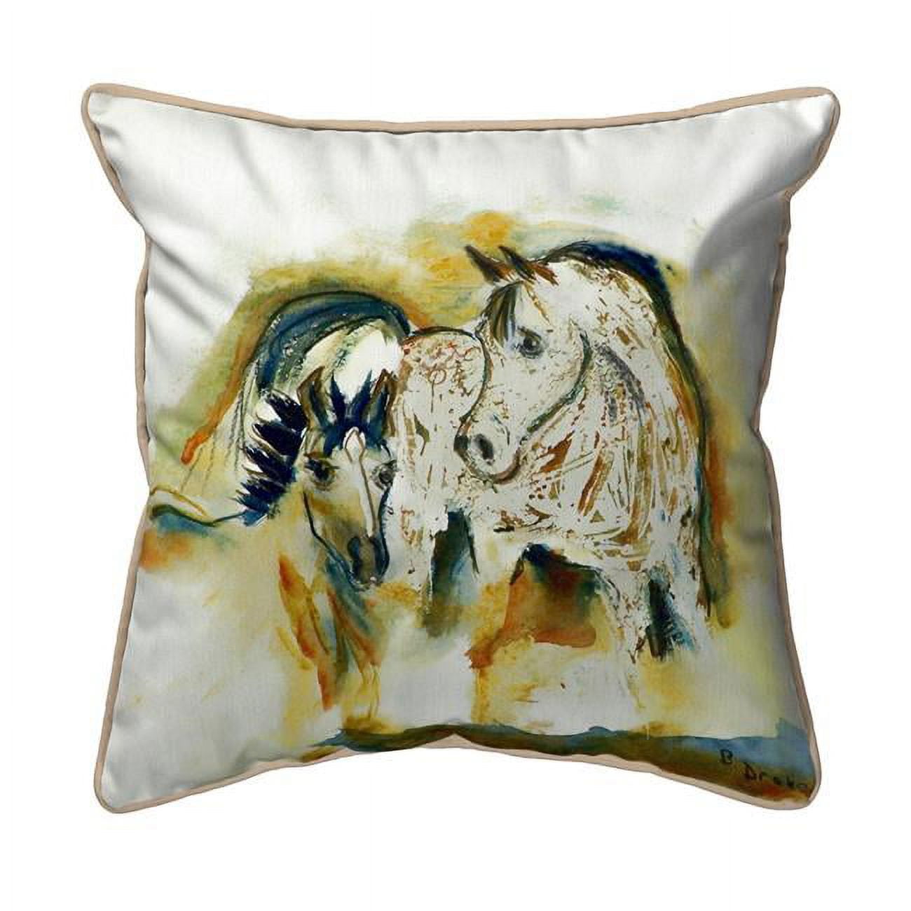 22 x 22 in. Mare & Colt Extra Large Zippered Pillow